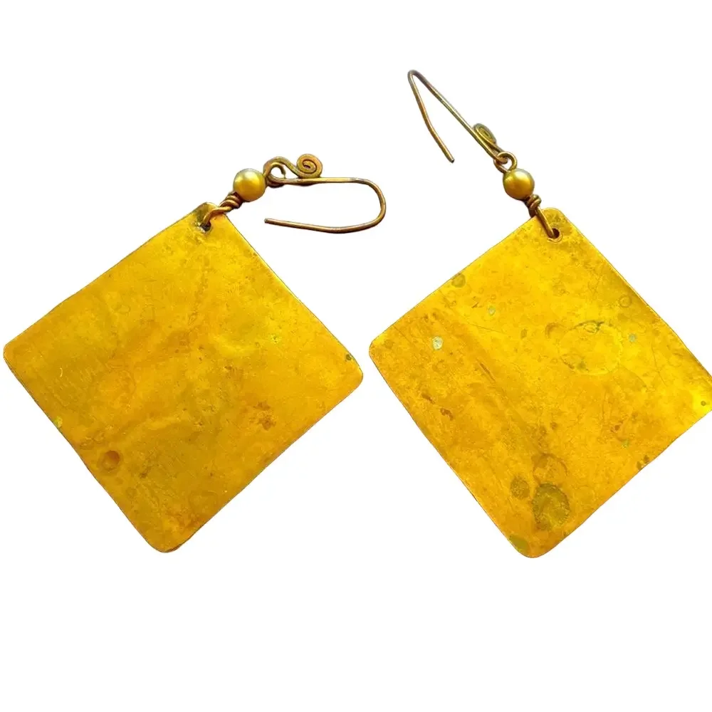 Brass earrings